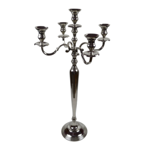 Bougeoir en métal de couleur or avec base en bois peint nouveau style support pour maison Villa dîner et mariage décors bougeoir - Product Image 6