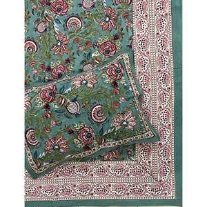 Ensemble de draps en percale 100% coton à motif floral classique, taille king, drap double, 108 108 housses de coussin, ensemble 3 pièces pour la maison - Product Image 1