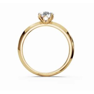 Anillo de Diamante Cultivado en Laboratorio, Corte Oval Clásico, Seraphina, 0.300 Ct, Oro de 9, 14 y 18 Quilates, Joyería Fina, Venta al Por Mayor, Exportación OEM - Product Image 4