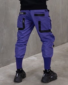 Pantalons pour hommes de grande taille élastiques personnalisés pantalons délavés pantalon cargo tactique pantalons d'été pour hommes de camouflage foncé - Product Image 6