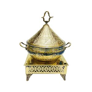 Nouvelle conception, plat à chafing en cuivre métallique de haute qualité pour la maison, l'hôtel, le restaurant, avec logo personnalisé et options de taille - Product Image 1