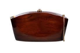 Bolso de mano tipo clutch de madera elegante y moderno para mujer, disponible al por mayor. Bolso clutch de madera de calidad con diseño minimalista. - Product Image 3