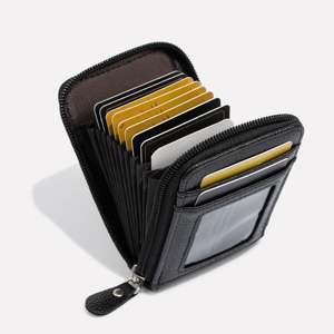 Mini Slim RFID Blocking Card <b>Holder</b> Minimalist Style Business and ID Card <b>Wallet</b> with Plain Pattern for Credit Card Use - Product Image 2