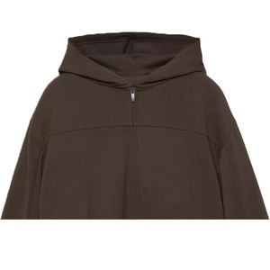 Vestido Sudadera de Invierno Personalizado para Mujer, 100% Algodón, 360g, Ecológico, Transpirable, Resistente al Viento, Bordado en Relieve, Color Marrón - Product Image 4