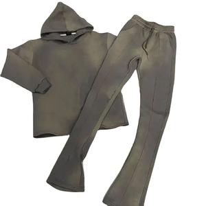 Chándal de lavado ácido innovador para hombre, material transpirable hecho para hacer deporte para correr, de lavado ácido chándal, servicio OEM - Product Image 5