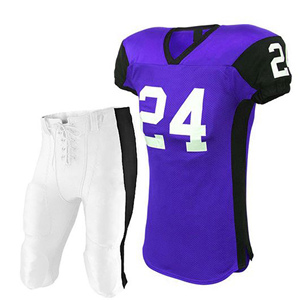 Uniforme de football américain sur mesure pour hommes, taille plus, 100% polyester, haute qualité, design unique, neuf et complet - Product Image 1