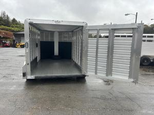 Remorque pour bétail certifiée CE avec caisse de 12 pieds, corps en acier robuste pour un transport sûr du bétail et des animaux, utilisation à la ferme et au ranch - Product Image 6