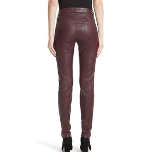 Custom Logo Soft <b>Black</b> Leather <b>Cargo</b> <b>Pants</b> Casual Slim Fit Motorcycle Men Leather <b>Pants</b> With Pocket top quality ronpex - Product Image 5