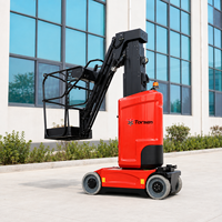 Plateforme élévatrice verticale autopropulsée électrique avec flèche, hauteur de travail 11200 mm, capacité 200 kg