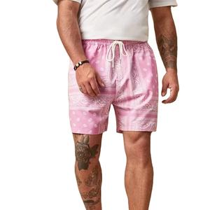 Short de bain de plage personnalisé pour hommes-Séchage rapide Été Style décontracté 100% Polyester pour la course et les classiques Maillots de bain et vêtements de plage - Product Image 4