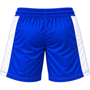 <b>Men</b> Royal Blue <b>White</b> Fleece <b>Shorts</b> with Embroidery Logo Drawstring Elastic Waist Casual Athletic Sports Training <b>Shorts</b> for male - Product Image 4