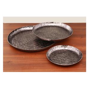 Top tendance Texture martelée métal salade fruits noix plat de service vente chaude pour la cuisine de tous les jours et fêtes de mariage - Product Image 2