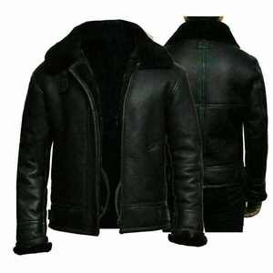 Veste en cuir de vache véritable de haute qualité personnalisée pour hommes col en fourrure d'hiver Letterman veste fournisseur ODM - Product Image 2