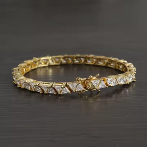 Luxury 3.50 MM Lab Grown 925 <b>Silver</b> Rose Gold Plated Tennis <b>Bracelet</b> Classic Wedding Jewelry Women Everyday Wear Celebrations - Product Image 5