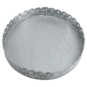 Bandeja de servicio de metal galvanizado de diseño moderno Bandeja de postre simple para hotel en casa para ocasiones Plantas Fabricante de exportación directa - Product Image 4