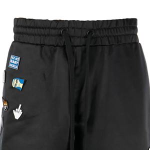 กางเกงขาสั้นผ้าฟลีซเล่นกีฬาแนวสตรีทสำหรับผู้ชายกางเกงขาสั้นผ้าโพลีเอสเตอร์/ ผ้าฝ้ายสองชั้นแบบลำลองแห้งเร็วออกแบบได้ตามต้องการ - Product Image 3