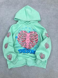 เสื้อฮู้ดผ้าฝ้ายโอเวอร์ไซส์/โพลีเอสเตอร์ซักได้ทั้งชายและหญิงมีฮู้ดสายรัดข้อมือแบบมีโครงสำหรับผู้ชายและผู้หญิงสำหรับฤดูหนาว - Product Image 2