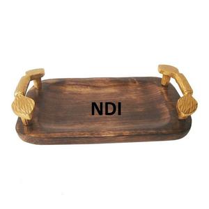 Fournitures de restaurant d'hôtel Plateau de rangement pour petit-déjeuner Design mélodieux Plateau de service rectangulaire pour collations et gâteaux pour un usage quotidien - Product Image 2