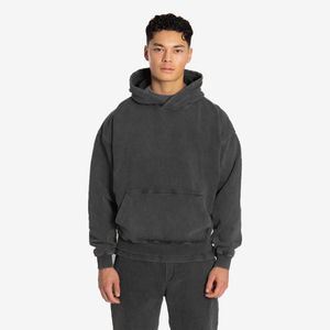 Marque personnalisée mode extérieure lâche hommes sweats à capuche thermiques vêtements d'extérieur mode hiver décontracté respirant lavage à l'acide sweats à capuche - Product Image 2
