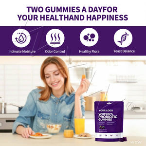 วิตามินกัมมี่โปรไบโอติกสำหรับผู้หญิง OEM/ODM อาหารเสริมจากธรรมชาติเพื่อสุขภาพระบบจุลินทรีย์ในช่องคลอด ช่วยปรับสมดุลเชื้อราและเพิ่มการเผาผลาญ - Product Image 6