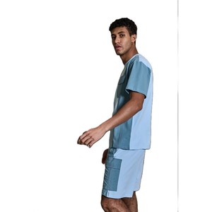 Camisa y Pantalones Cortos Casuales de Verano para Hombre Hechos a Medida, 100% Algodón, Secado Rápido, Transpirables, Servicio OEM Personalizado Disponible - Product Image 3