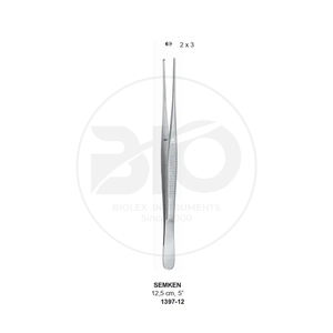 Forcipe di tessuto chirurgico in acciaio inox tessuto dentale Semken pinze 6 "15.2 cm dritto e curvo CE approvato ISO - Product Image 1