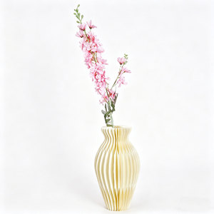 Centre de table au design nordique moderne, vase pliable en papier <span class=keywords><strong>origami</strong></span> 3D élégant en forme de nid d'abeille pour fleurs, décoration d'intérieur - Product Image 4