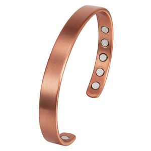 Unisex <b>Copper</b> Magnetic Bracelet Pearl Diamond Religious Classic Vintage Style Pattern Arthritis Relief Fashion Cuff Bracelets - Product Image 5
