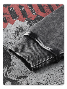 เสื้อผ้าแนวสตรีทผ้า100% มีฮู้ดผ้าฟลีซนุ่มสำหรับผู้ชายผ้าวินเทจแบบลำลองพิมพ์ลายกรดสำหรับฤดูหนาว - Product Image 3