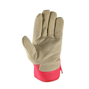 Guantes de trabajo de cuero dividido de vaca de alta calidad para uso industrial con ajuste cómodo y protección confiable - Product Image 3