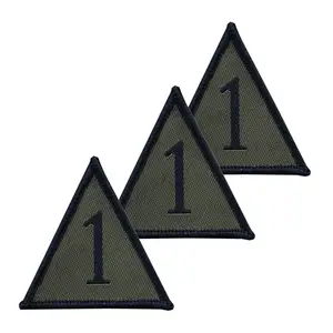 1 Бронированная пехотная бригада 1 рука INF BDE TRF MTP BLK x3 пользовательский треугольный значок с черной вышивкой