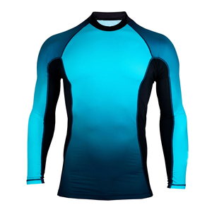 Pas cher Prix Surf & Maillots De Bain Rashguards Hommes Tissu Doux À Séchage Rapide Manches Longues Multi Panneau Arts Martiaux Porter Rash Guard Mâle - Product Image 6