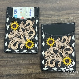 ที่ใส่บัตรเครดิตหนังวัวแท้ทำมือแบบกำหนดเองจากโรงงานรุ่นล่าสุด ที่ใส่บัตรประจำตัวคุณภาพสูงสำหรับทุกเพศ - Product Image 1