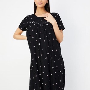 Vestido de verano camisón acampanado completo de tela de algodón de la mejor calidad Camisón de algodón puro para mujer al mejor precio - Product Image 3