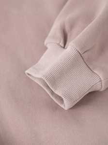 Sudadera con Capucha Extra Grande de Estilo Vintage para Mujer, Color Rosa Claro, Mangas Caídas, Informal de Invierno, 100% Algodón - Product Image 5