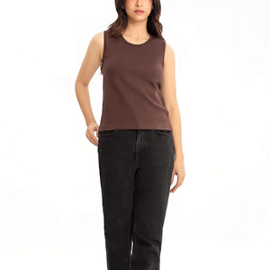 Venta caliente Logotipo de impresión personalizada mujeres gimnasio entrenamiento camisetas sin mangas mujeres comodidad secado rápido Fitness entrenamiento camisetas sin mangas OEM - Product Image 5