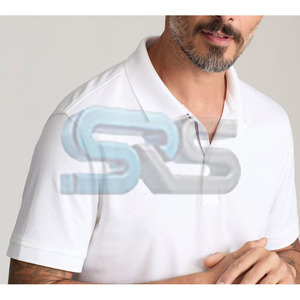 Nouveau modèle de polo décontracté pour hommes 100% coton T-shirt polo évacuant l'humidité avec couleur et logo personnalisés - Product Image 3