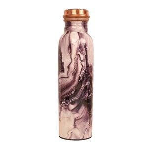 2025 Custom Prints High Quality Metal Travel-friendly Hammered Shine Design Pure Copper <b>Water</b> <b>Bottle</b> Lid for Drinkware Storage - Product Image 1