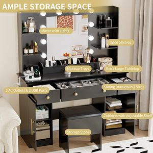 Luci a LED moderne di lusso con caratteristiche regolabili toletta bianca Set <span class=keywords><strong>Vintage</strong></span> <span class=keywords><strong>camera</strong></span> <span class=keywords><strong>da</strong></span> <span class=keywords><strong>letto</strong></span> specchio per il trucco uso specifico cassettone - Product Image 4