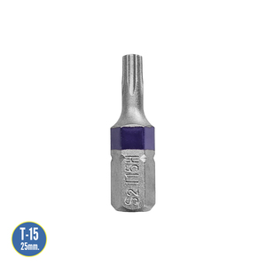 <b>Torx</b> T15 <b>Screwdriver</b> Bits (2 Pieces) S2 Chrome Vanadium Steel - Product Image 2