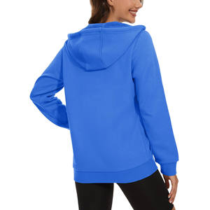 Couleur personnalisée coton tricoté polaire sweats à capuche hommes fermeture éclair imprimé automne sweats à capuche pour femmes sweats à capuche vierges - Product Image 4