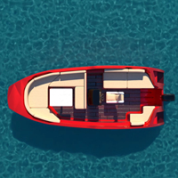 Bateau monobloc de luxe de 6 m en PEHD léger et écologique certifié CE, idéal pour les croisières décontractées et les services de location