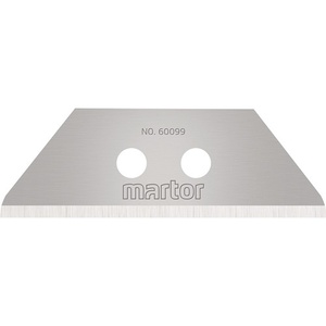 Lame trapézoïdale Martor 60099 L55.5xW19xS0.63mm avec perforation, 10 pièces/distributeur, produit artisanal naturel - Product Image 1