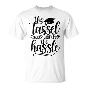 Maglietta Promozionale con Nappa di Laurea 'Worth the Hassle' - Product Image 1