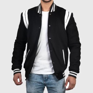 Chaqueta universitaria para hombre, chaqueta OEM de diseño personalizado con letras, ropa de calle, abrigo, chaqueta Bomber universitaria para hombre, transpirable - Product Image 6