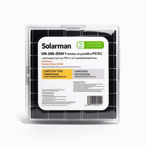 Panneau solaire monocristallin PERC sans cadre Solarman SM-300-60M à demi-cellules, certifié TUV, emballé sur palette - Product Image 2