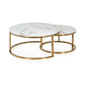 Table basse rustique en laiton martelé avec pièce maîtresse dorée décorative artisanale unique, parfaite pour les maisons et les salons de bureau - Product Image 2