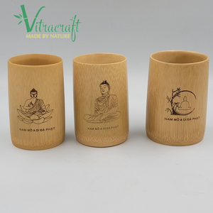 Ietnamese-Tazas de bambú hechas a mano con grabado del logotipo de ustom, productos de cofre para usuarios, H8-H12cm Ize 100% - Product Image 6