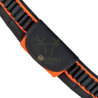 OEM Toptan 24 Döngülü Cordura Kartuş Kemeri Özelleştirilebilir 130 cm Siyah Turuncu Uzunlukta Nakışlı Cep Av Malzemeleri