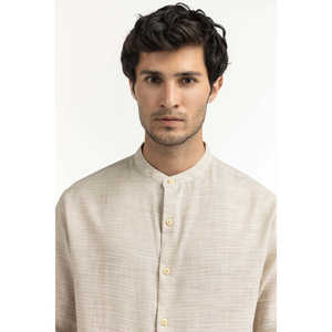 Chemises décontractées pour hommes 100 % coton, coupe classique, style semi-formel MN-CS-SS25-179, respirantes, en popeline/tissé/satin, chemises d'affaires ODM - Product Image 6